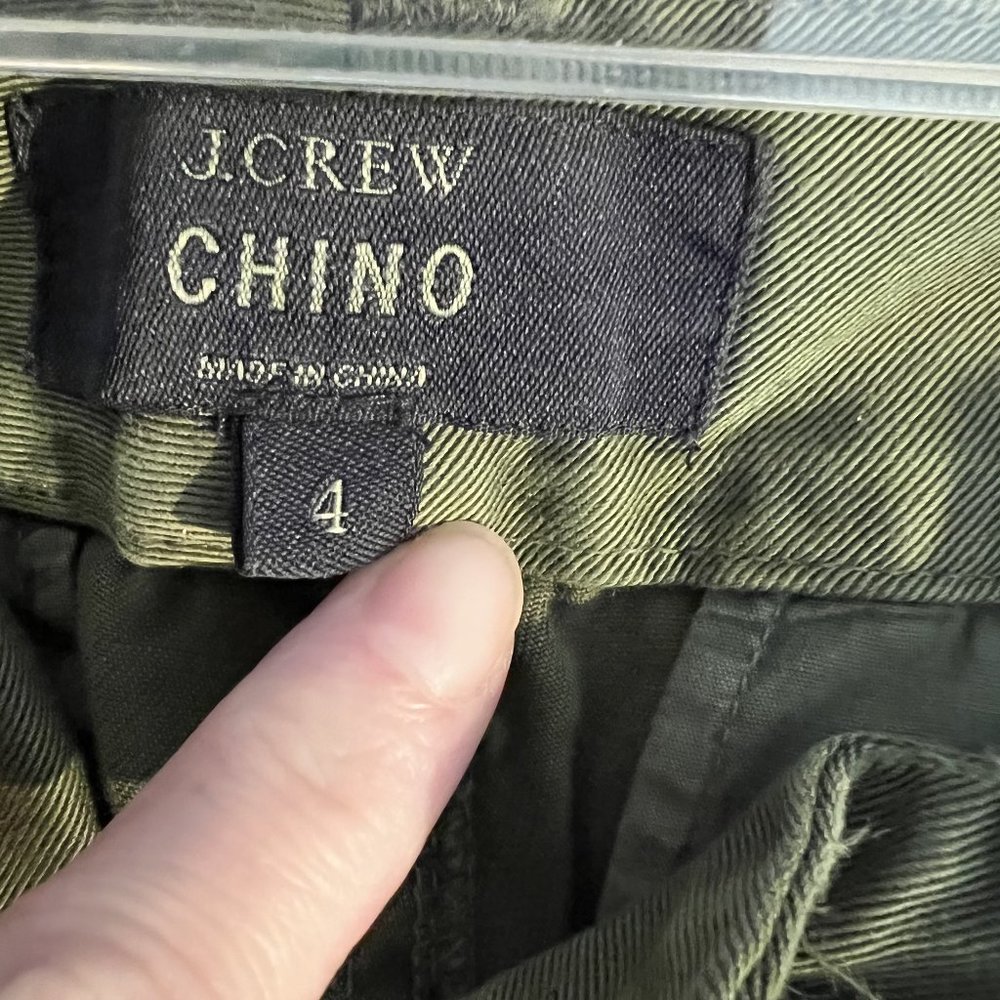 J Crew Chinos Olive Green